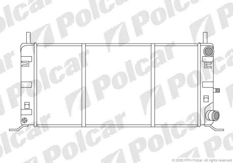 Радиатор охлаждения двигателя Polcar 320408A3