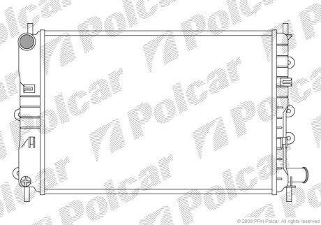 Радиатор охлаждения двигателя Polcar 320608A4