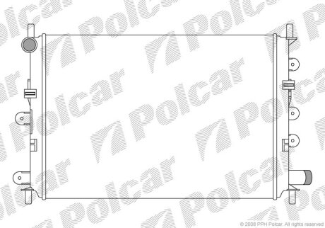 Радиатор охлаждения двигателя Polcar 320608A5