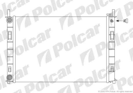 Радиатор охлаждения двигателя Polcar 321208-3