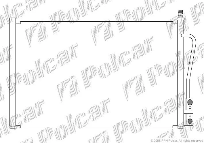 Радиатор кондиционера (Конденсатор) Polcar 3212K8C1S (фото 1)