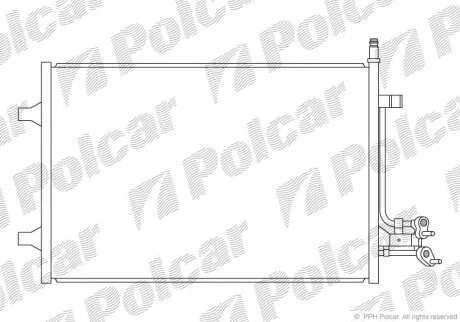 Радиатор кондиционера (Конденсатор) Polcar 3212K8C2S