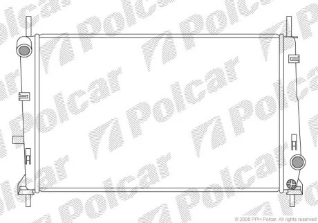 Радиатор охлаждения двигателя Polcar 321608-1