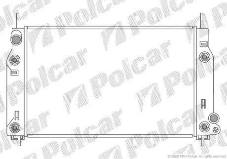 Радиатор охлаждения двигателя Polcar 321608-5