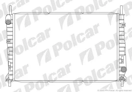 Радиатор охлаждения двигателя Polcar 321608A1