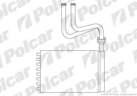 Радиатор отопителя салона Polcar 3216N8-1