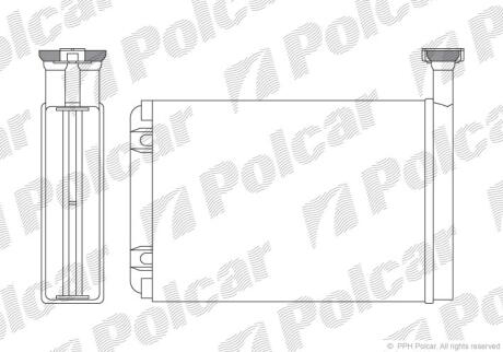 Радиатор отопителя салона Polcar 3216N8-2
