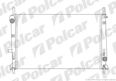 Радиатор охлаждения двигателя Polcar 321708-3