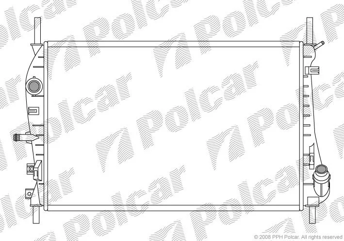 Радиатор охлаждения двигателя Polcar 321808-5 (фото 1)
