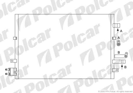 Радиатор кондиционера (Конденсатор) Polcar 3218K8C3