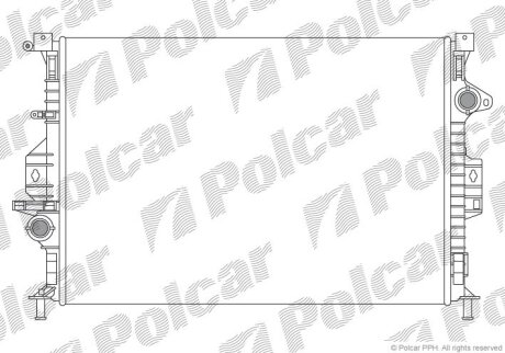 Радиатор охлаждения двигателя Polcar 3219083X
