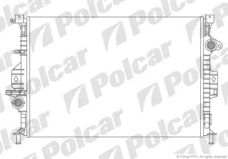 Радиатор охлаждения двигателя Polcar 3219083X
