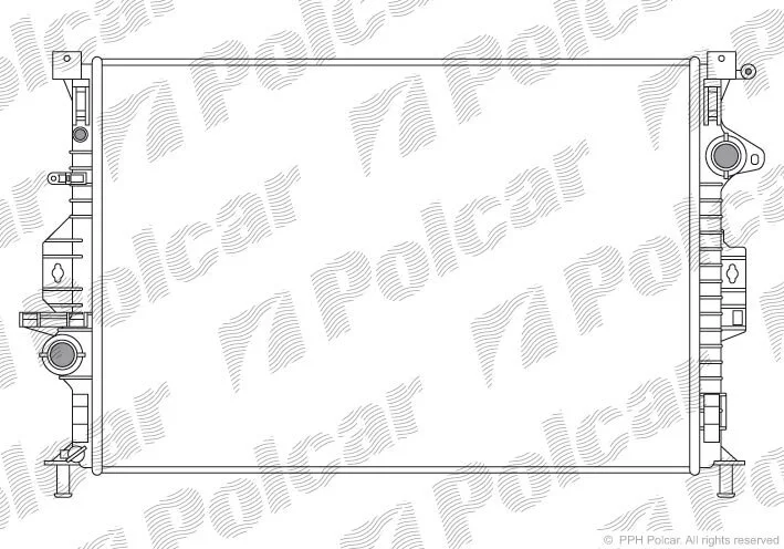 Радиатор охлаждения двигателя Polcar 321908-4 (фото 1)