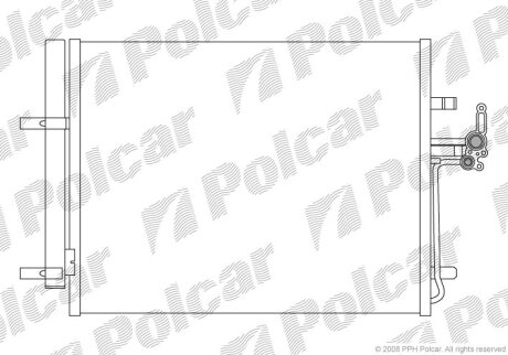 Радиатор кондиционера (Конденсатор) Polcar 3219K81K