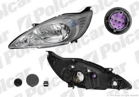 Фара основная левая Polcar 323309-U