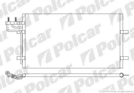 Радиатор кондиционера (Конденсатор) Polcar 3235K8C1