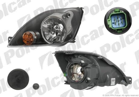 Фара основная левая Polcar 323710-U