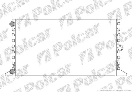 Радиатор охлаждения двигателя Polcar 324008-4