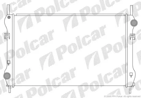 Радиатор охлаждения двигателя Polcar 324708-1