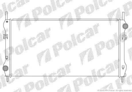 Радиатор охлаждения двигателя Polcar 324708-2