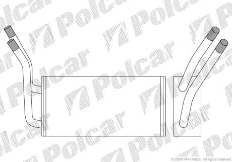 Радиатор отопителя салона Polcar 3247N8-1