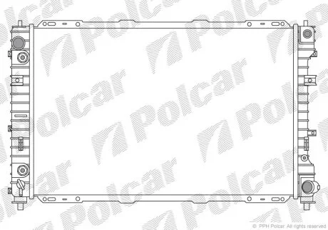 Радиатор охлаждения двигателя Polcar 325108-1