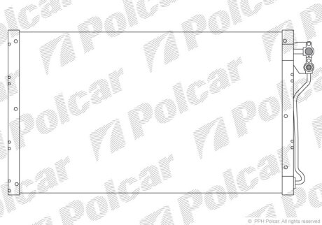 Радиатор кондиционера (Конденсатор) Polcar 3252K8B1