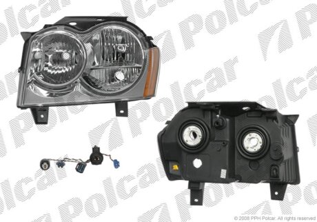 Фара основная правая Polcar 343010