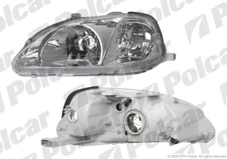 Фара основная левая и правая, комплект Polcar 3812094E