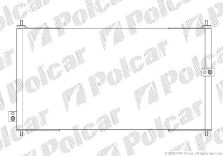Радиатор кондиционера (Конденсатор) Polcar 3816K8C1