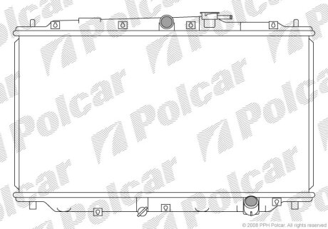 Радиатор охлаждения двигателя Polcar 382008-3