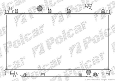 Радиатор охлаждения двигателя Polcar 382508-3