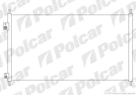 Радиатор кондиционера (Конденсатор) Polcar 3825K83K