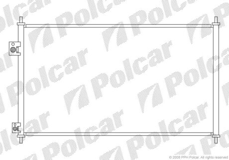 Радиатор кондиционера (Конденсатор) Polcar 3825K8C1S