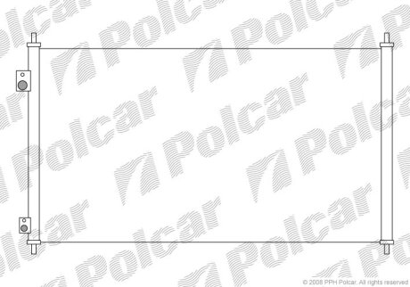 Радиатор кондиционера (Конденсатор) Polcar 3825K8C3