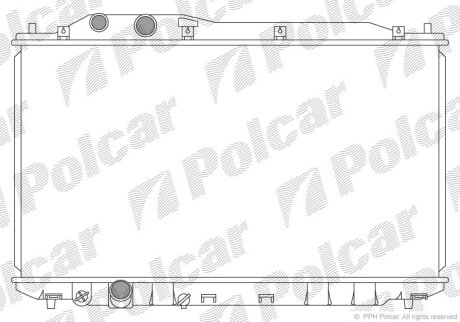Радиатор охлаждения двигателя Polcar 382908-1