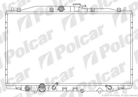 Радиатор охлаждения двигателя Polcar 383308-2