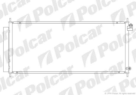 Радиатор кондиционера (Конденсатор) Polcar 3835K8C2