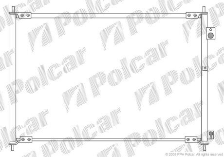 Радиатор кондиционера (Конденсатор) Polcar 3840K8C3
