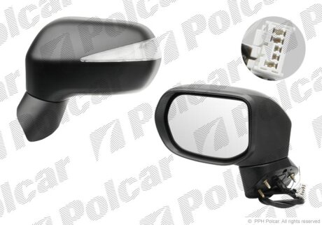 Зеркало наружное заднего вида Polcar 3845517M