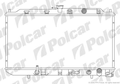 Радиатор охлаждения двигателя Polcar 3851083