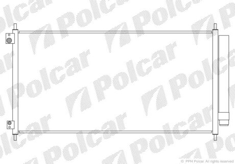 Радиатор кондиционера (Конденсатор) Polcar 3851K81K