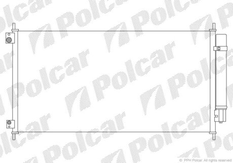 Радиатор кондиционера (Конденсатор) Polcar 3851K8C1