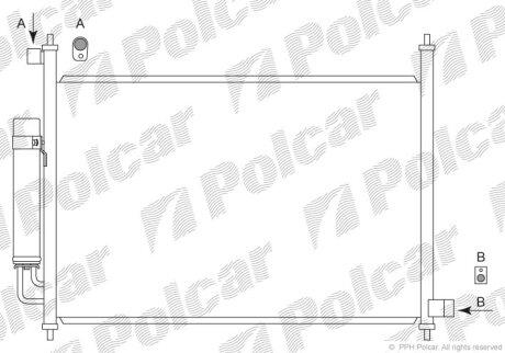 Радиаторы кондиционера (PJ) -SRL Polcar 3857K8C1S