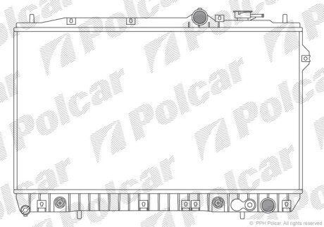 Радиатор охлаждения двигателя Polcar 401008-1
