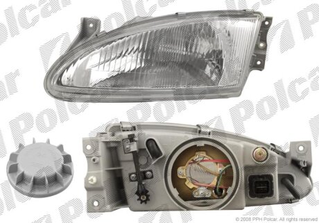 Фара основная левая Polcar 401109-E