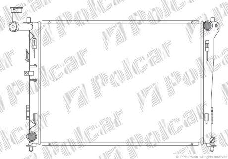 Радиатор охлаждения двигателя Polcar 401508-1