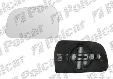 Вставка зеркала правая с обогревом Polcar 4047554E