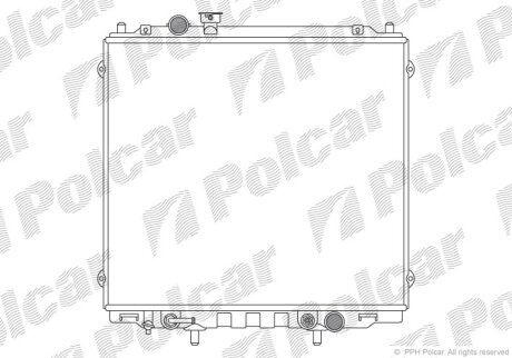 Радиатор охлаждения двигателя Polcar 4065084X