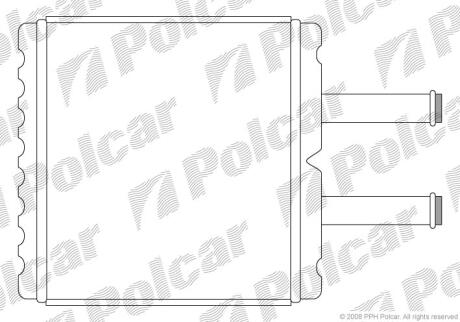 Радиатор отопителя салона Polcar 4105N8A1